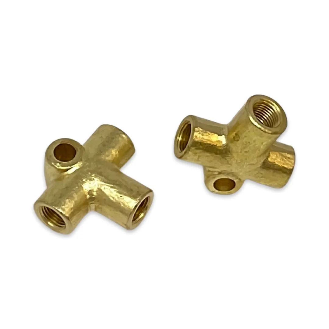 2 Pack REAR BRAKE LINE CONNECTOR T-FITTING VW T1 BUG SUPER BEETLE T2 BUS T3 KG