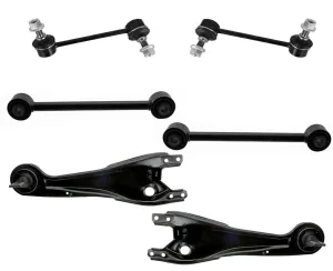 6Pc Rear Lower Suspension Control Arms for 2003-2008 Honda Pilot 52345S0XA01
