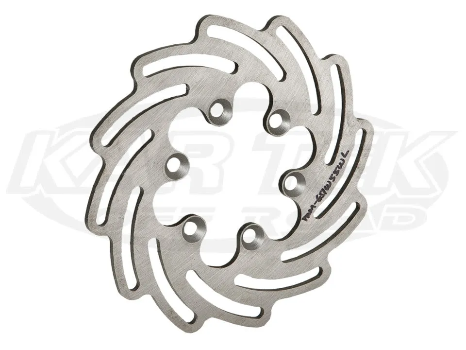 8-1/2" Wave Steel Rotors 6 x 3-1/2" Bolt, .21" W, Right