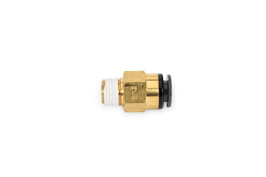 AccuAir Suspension Straight Fitting (3/8in  DOT/PTC - 1/4in NPT)