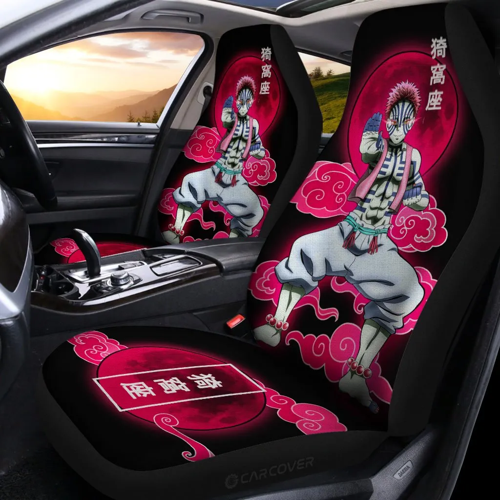 Akaza Car Seat Covers Custom Anime Demon Slayer Car Interior Accessories
