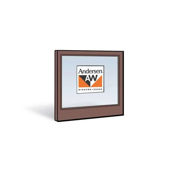 Andersen 2432 Lower Sash with Terratone Exterior and Natural Pine Interior with Low-E4 Tempered Glass