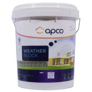 Apco Weatherblock Semi Gloss Acrylic Deep Base 20L