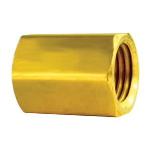 BL BLU-3B AGS Brass Brake Line Union 3/16" (3/8-24 Inverted)