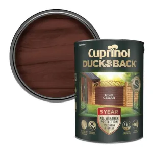 Cuprinol 5 Year Ducksback Fence & Shed Treatment - Rich Cedar