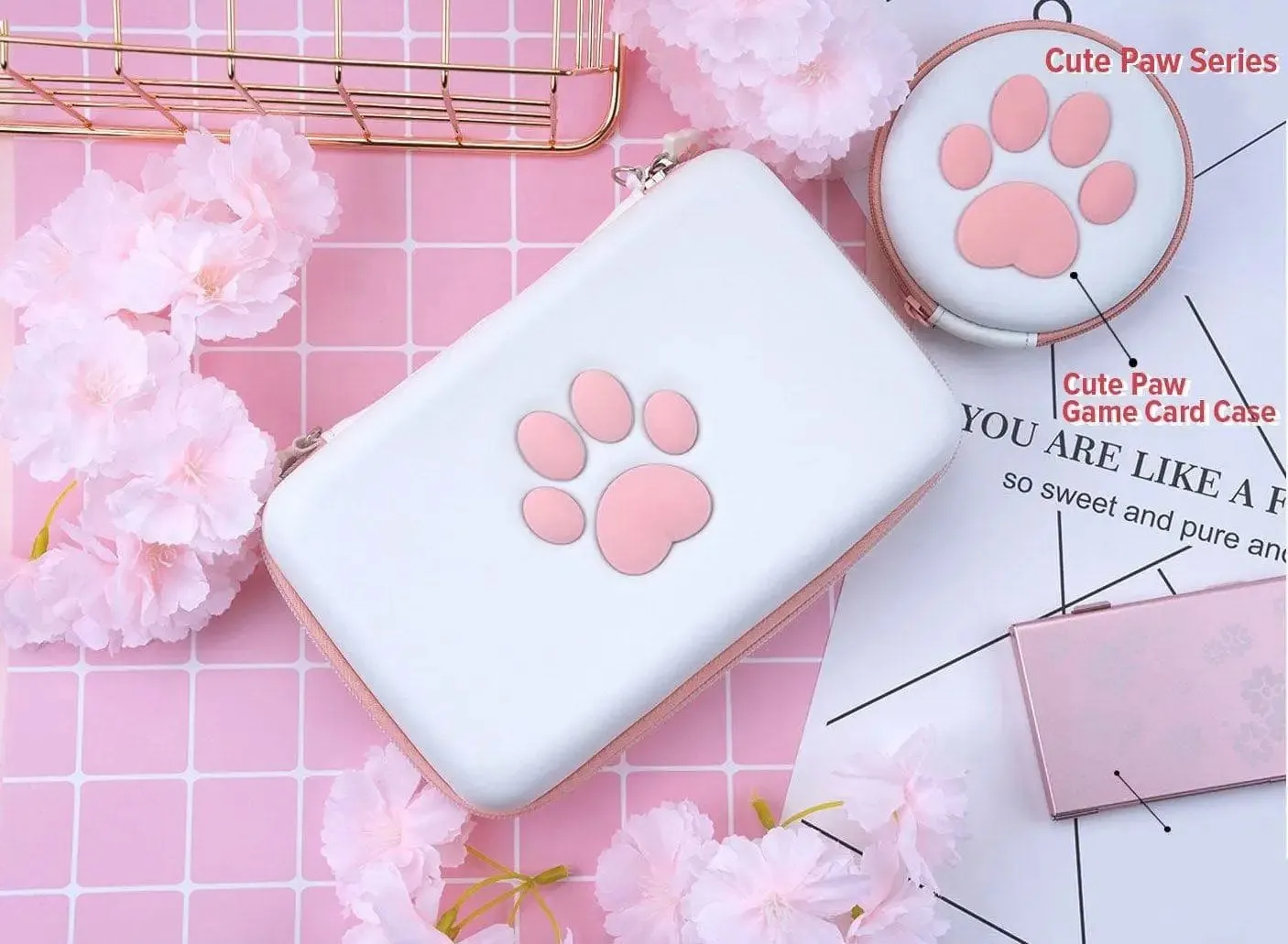 Cute Paw Series Carrying Case - Nintendo Switch/Switch OLED