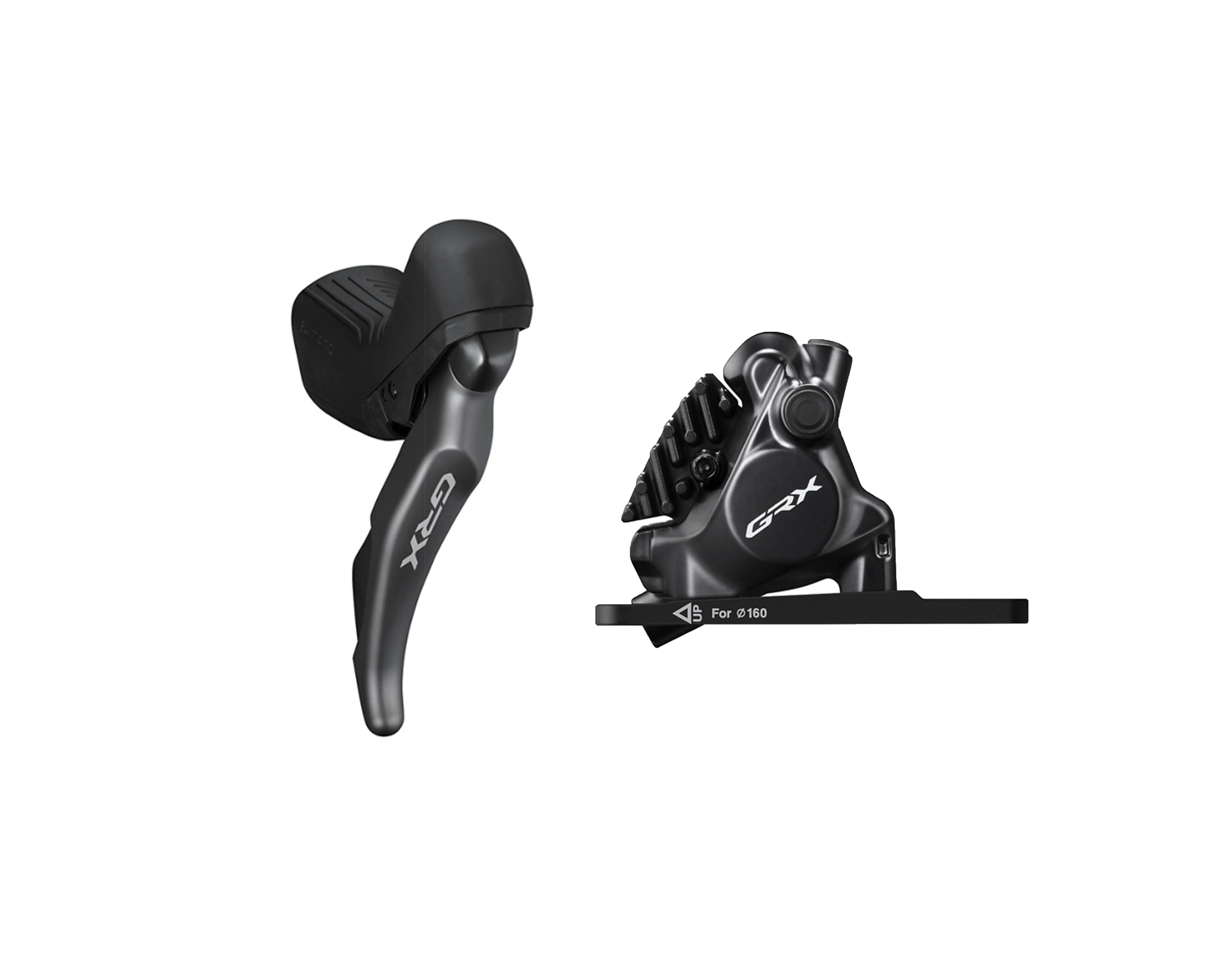 DISC BRAKE ASSEMBLED SET/J-KIT DIRECT, GRX, ST-RX820(R), BR-RX820(R) FOR 25MM MNT, RESIN (W/FIN), SL INNER 2200/1700MM HOSE (SM-BH90 BLACK), OT-SP41 600/300MM