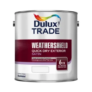 Dulux Trade Weathershield Quick Dry Exterior Satin - Colour Match
