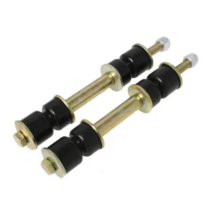 Energy Suspension Hyper-Flex End Link - 4-5/8 to 5-1/8" Adjustable Long Sleeve - 3/8" Bolts/Nuts/Washers - Polyurethane/Steel - Black/Cadmium (Pair)