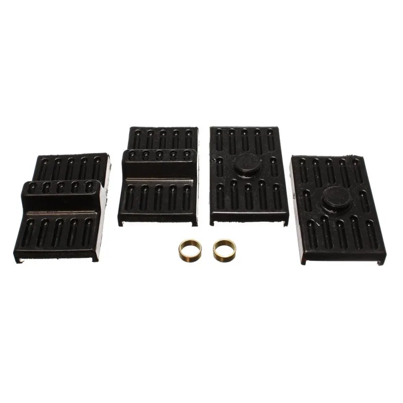 Energy Suspension Leaf Spring Pad Set - Multi-Leaf - Black - Chevy, Pontiac, Camaro, Firebird (Pair)