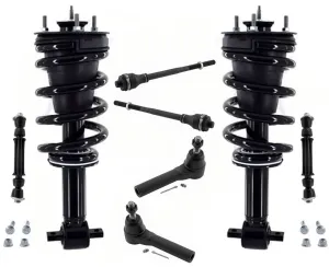 Front Struts Tie Rods Links For 2014-2018 Silverado 1500 4 Wheel Drive ZW7
