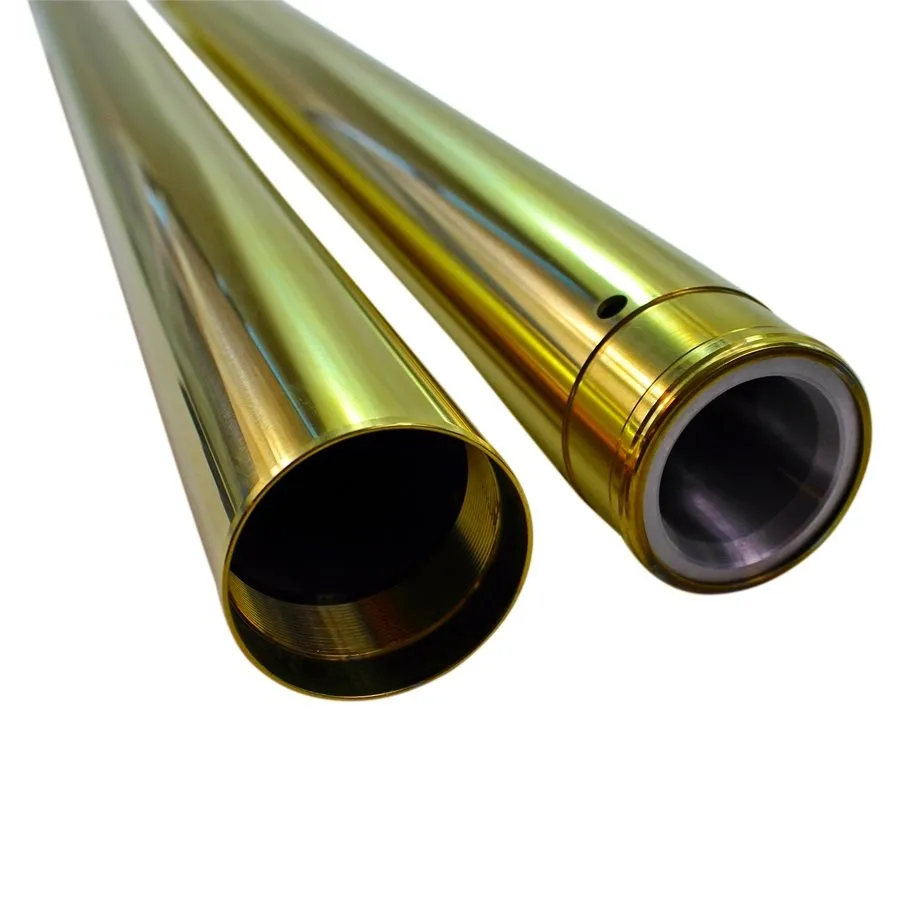 Gold Titanium Nitride Coated Fork Tubes " 2" Length" 49mm for FXD/FXDWG Dyna Wide Glide
