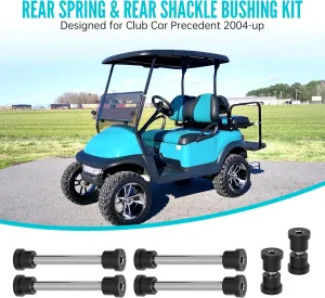Golf Cart Rear Leaf Spring & Shackle Bushing Sleeve Kit for Club Car Precedent - 10L0L