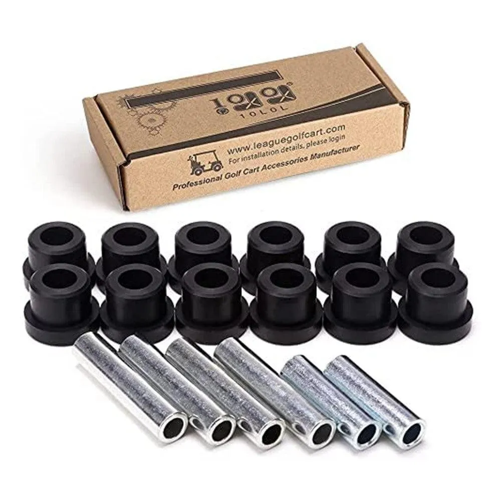 Golf Cart Rear Leaf Spring & Shackle Bushing Sleeve Kit for Club Car Precedent - 10L0L