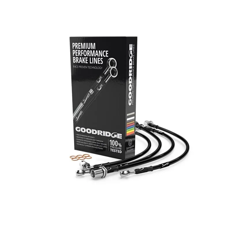 Goodridge Stainless Steel Brake Line Kit - 14-18 Subaru Forester 2.5L - Black - 24229-BK