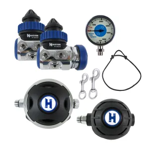 Halcyon H-50D Double Cylinders Regulator Package