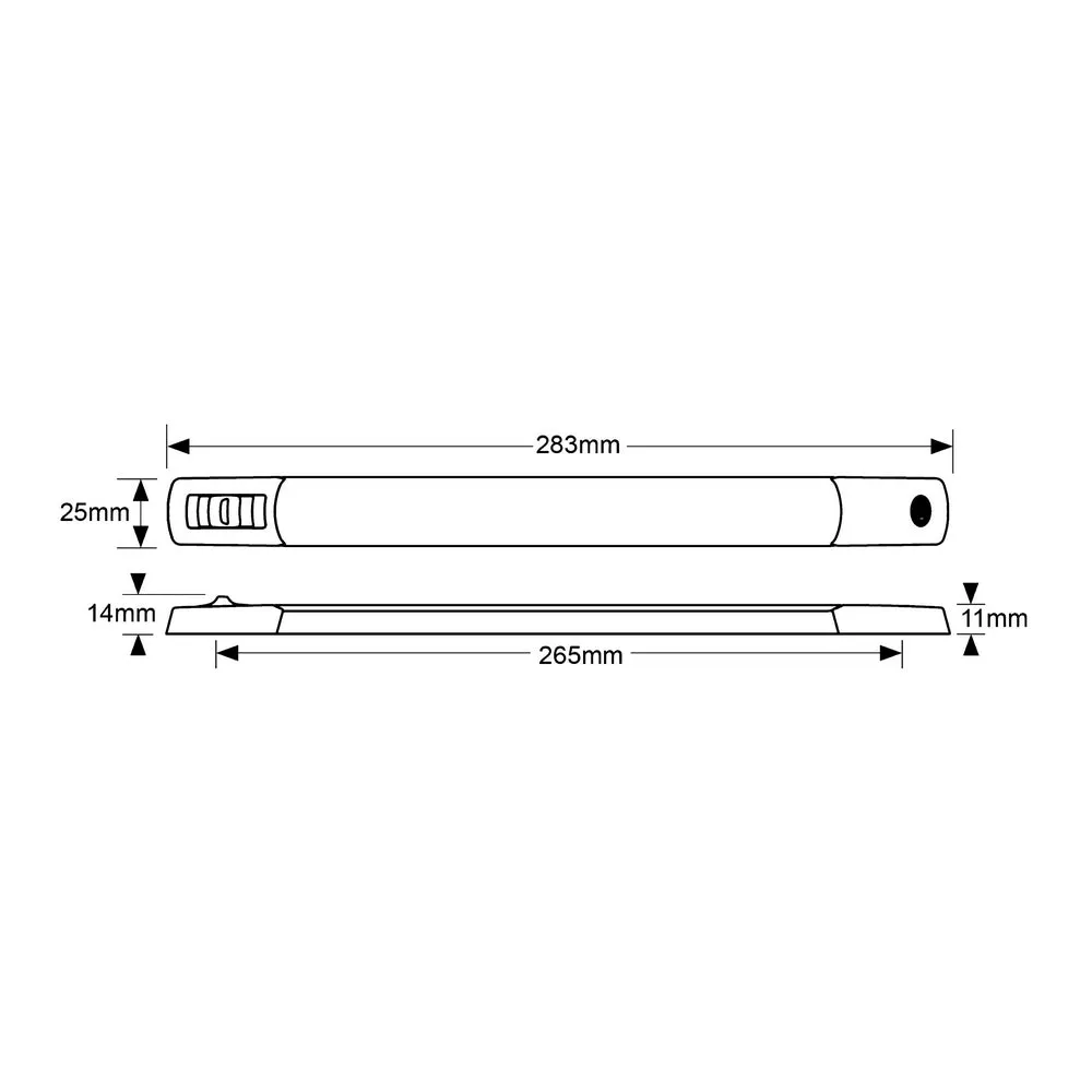 Hella Marine White LED Strip Light with Switch