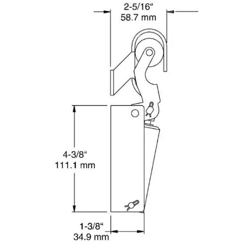 KASON 1092 Hydraulic Cold Room Door Closer - Flush