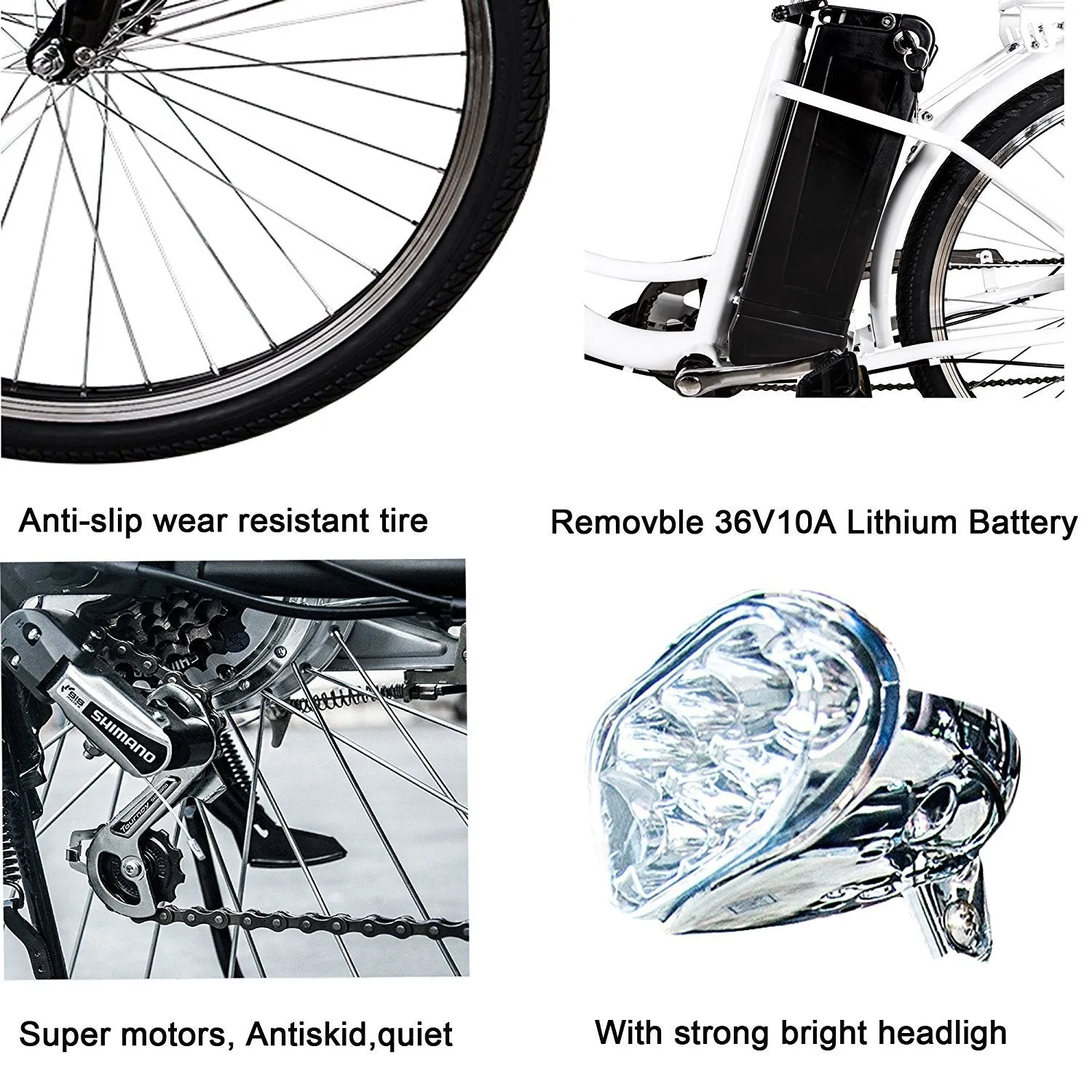 Nakto Camel Step-Through 26" 36V Electric Bike