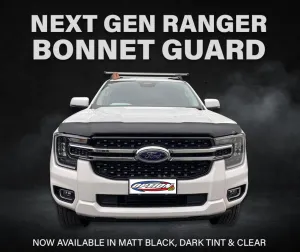 NEXT-GEN - BONNET GUARD TINTED / CLEAR / SILVER ( N.Z MADE ) NZ ONLY