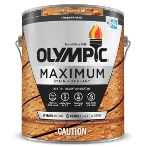 Olympic Stain And Sealant, Redwood Natural 3.78L