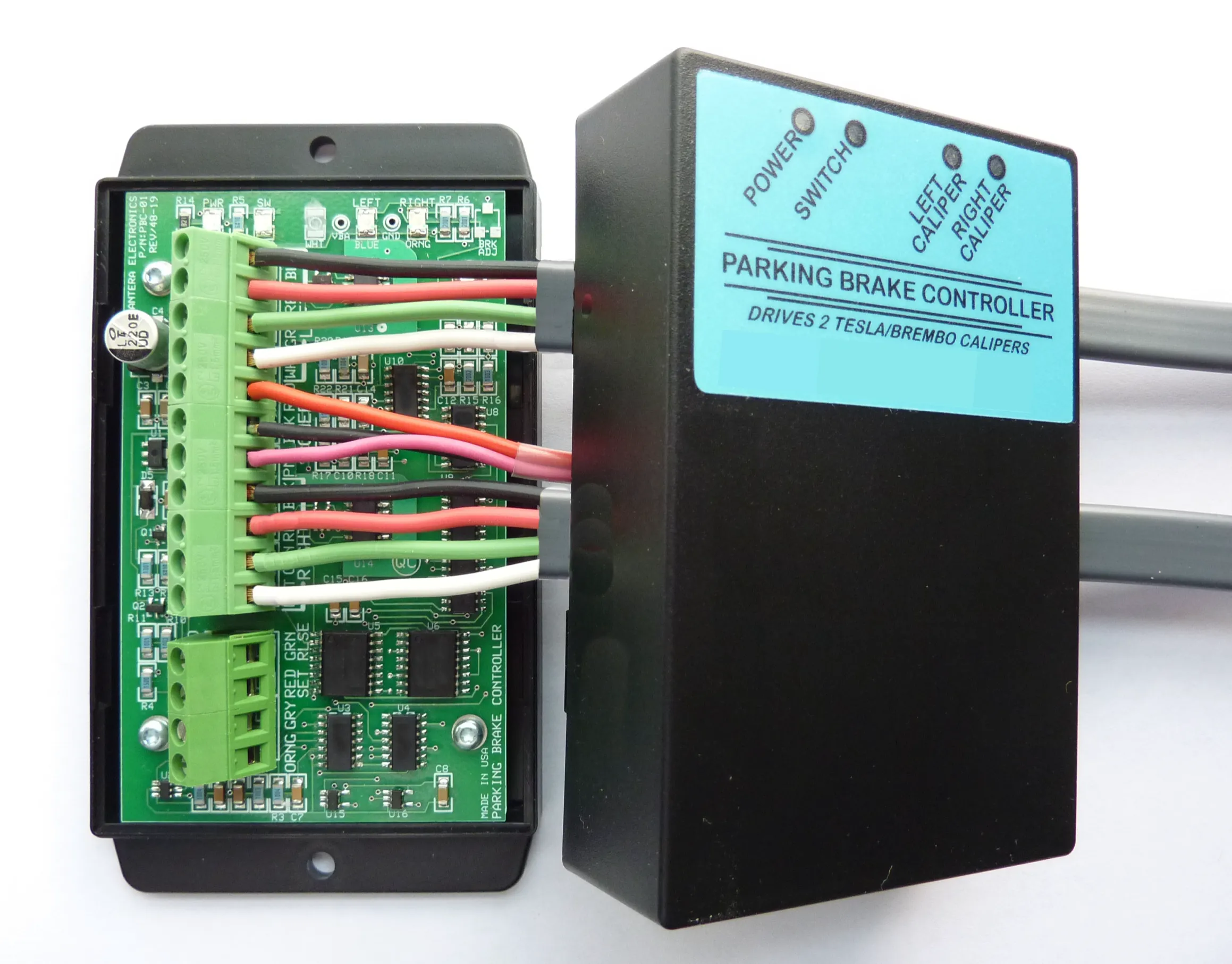Parking Brake Controller Kit with Reclaimed Model S Calipers