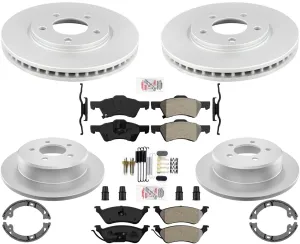 Performance Disc Brake Rotors Brake Pads For Chrysler Town & Country 2001-2007