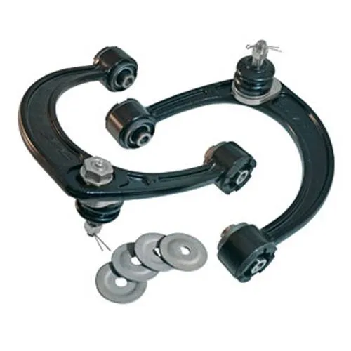 SPC Performance Control Arm - Adjustable - Upper - Steel/Rubber Bushings - Steel - Black Paint - Toyota Tacoma 2005-19 (Pair)