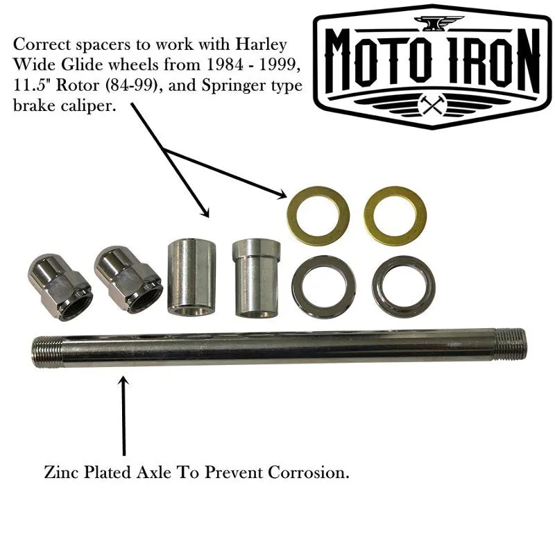 Springer Front End  6" Over Black fits Harley Davidson