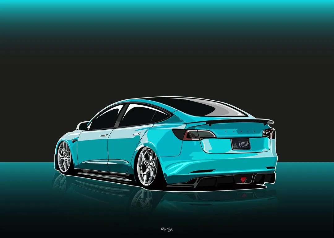 TESERY Tesla Model 3 Carbon Fiber Rear Spoiler Ver.3
