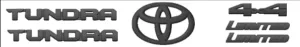 Toyota OEM Tundra Limited Emblem Overlay Kit - Black | 2022-2025 Toyota Tundra (PT948-34223-02)